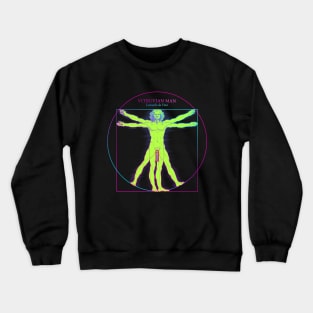 Vitruvian man in pop art style Crewneck Sweatshirt